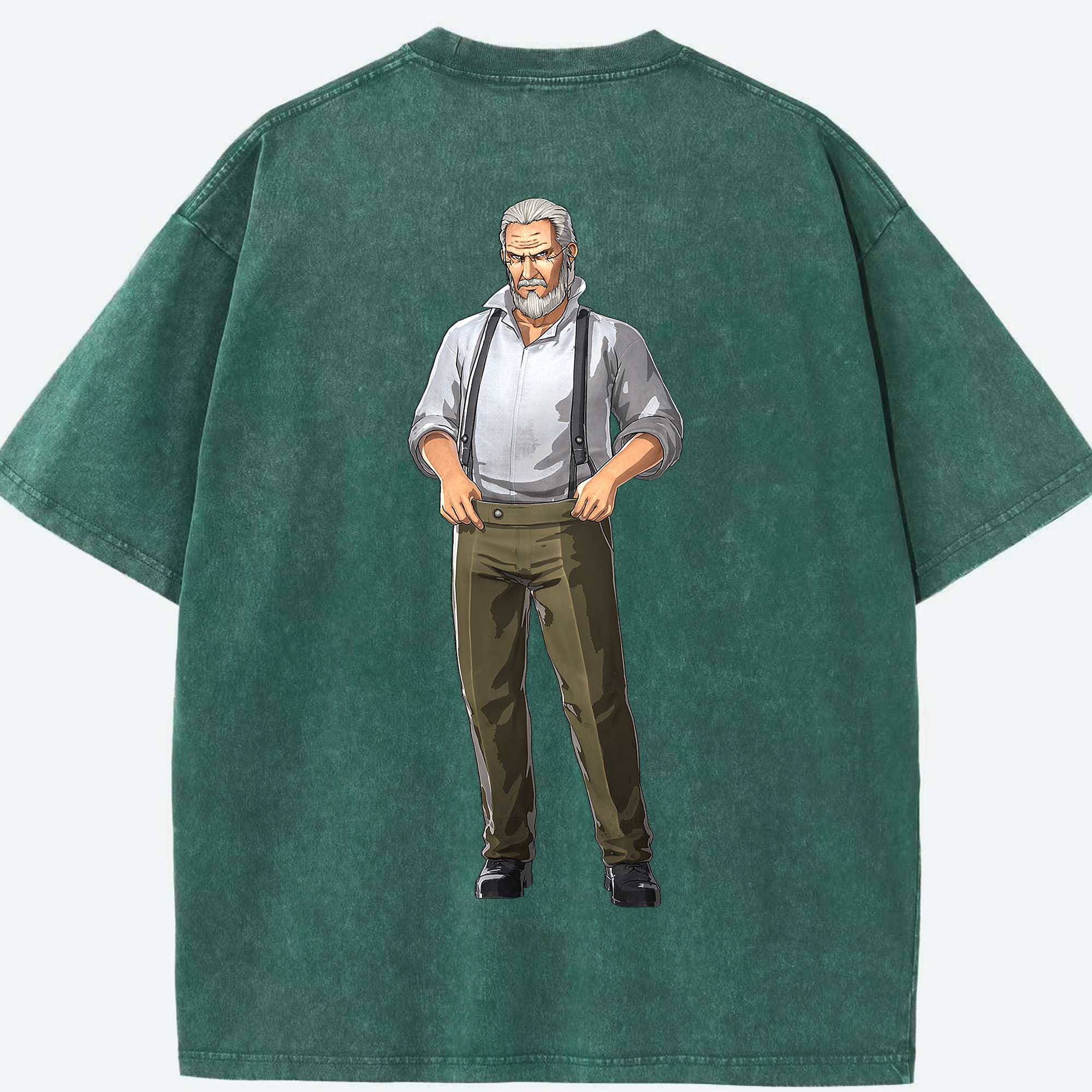（画像用） 進撃の巨人 Attack on Titan 綿100% ヴィンテージ風 半袖Tシャツ（背面プリント）